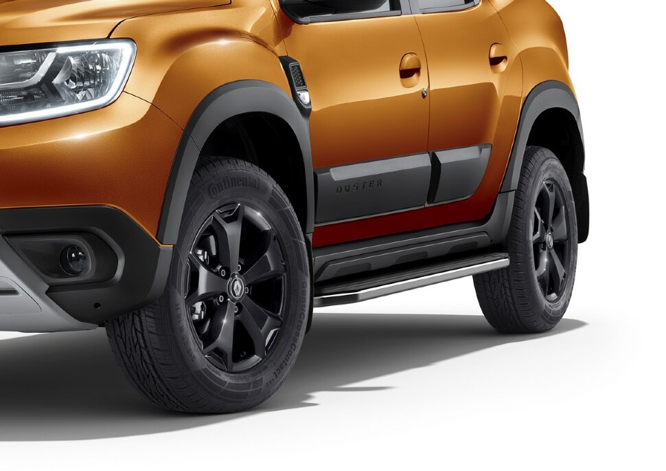 Пороги площадки (подножки) "Premium" Rival для Renault Duster I, II 2010-2021 2021-н.в., 173 см, 2 шт., алюминий, A173ALP.4701.3 с доставкой по всей России