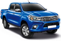 Пороги на автомобиль "Premium" Rival для Toyota Hilux VIII 2015-2020 2020-н.в., 193 см, 2 шт., алюминий, A193ALP.5708.1