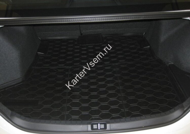 Коврик в багажник автомобиля Rival для Toyota Corolla E160, E170 седан 2012-2019, полиуретан, 15702003