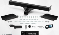 Фаркоп под квадрат Berg для JAC T8 Pro 2023-н.в., сборка РФ, шар E, 3500/120 кг, F.5718.001