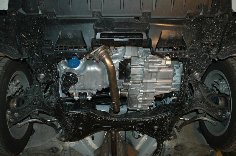 Защита картера и КПП для Honda Civic 9 4D от Sheriff арт. 09.2257 год. 2012-2016