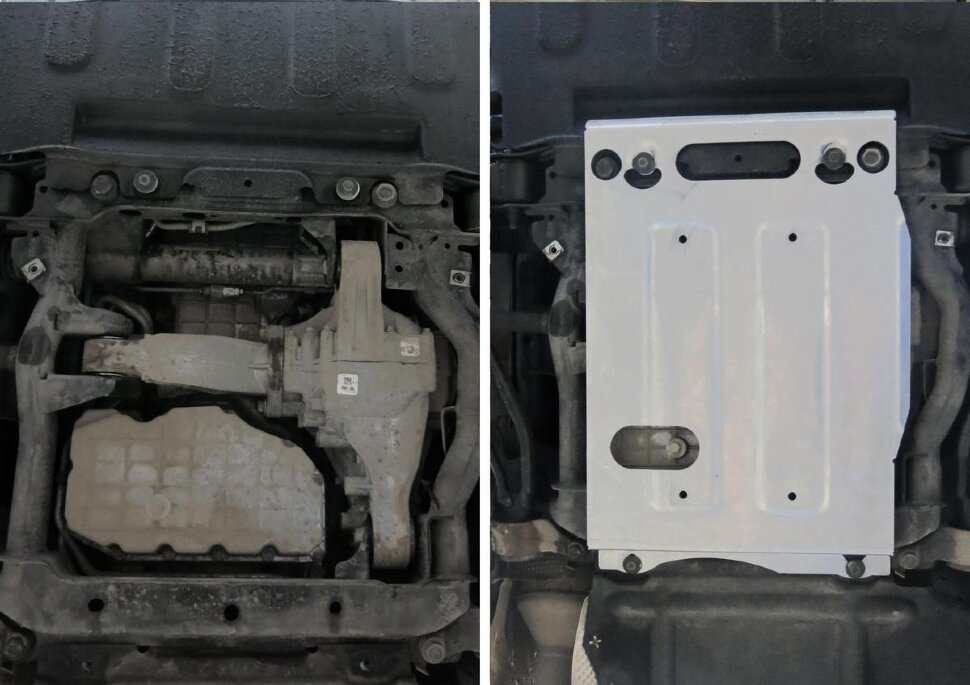 Защита картера Rival для Jeep Grand Cherokee WK2 2010-2013, штампованная, алюминий 4 мм, с крепежом, 333.2734.1