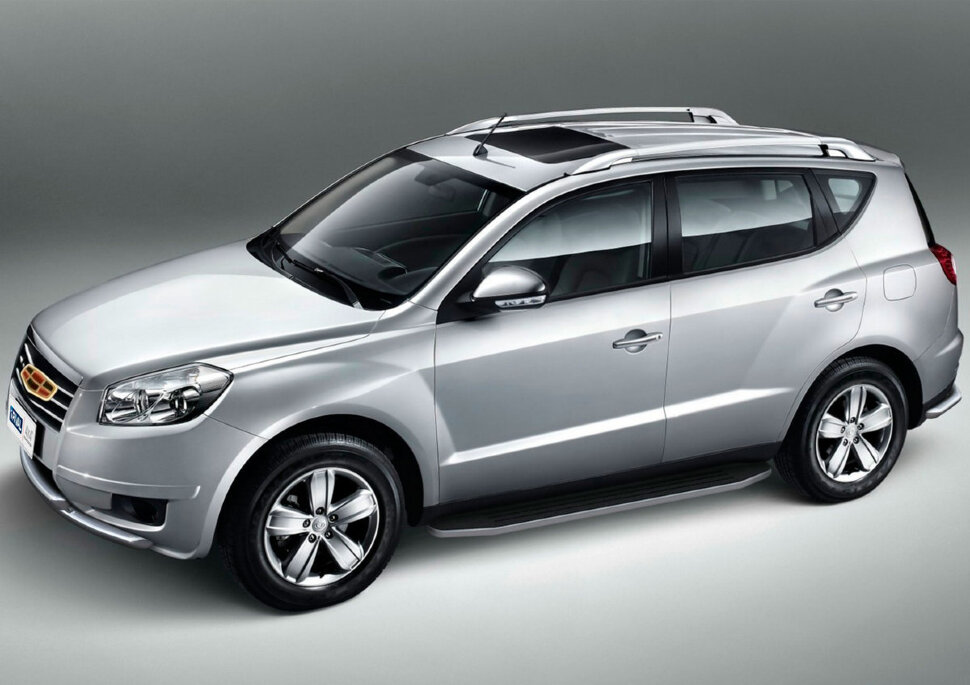 Пороги площадки (подножки) "Premium" Rival для Geely Emgrand X7 2013-2018, 173 см, 2 шт., алюминий, A173ALP.1902.2 купить недорого