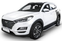 Пороги на автомобиль "Premium" Rival для Hyundai Tucson III 2015-2021, 173 см, 2 шт., алюминий, A173ALP.2309.2