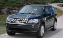 Пороги площадки (подножки) "Premium-Black" Rival для Land Rover Freelander II 2006-2014, 173 см, 2 шт., алюминий, A173ALB.3102.1 купить недорого