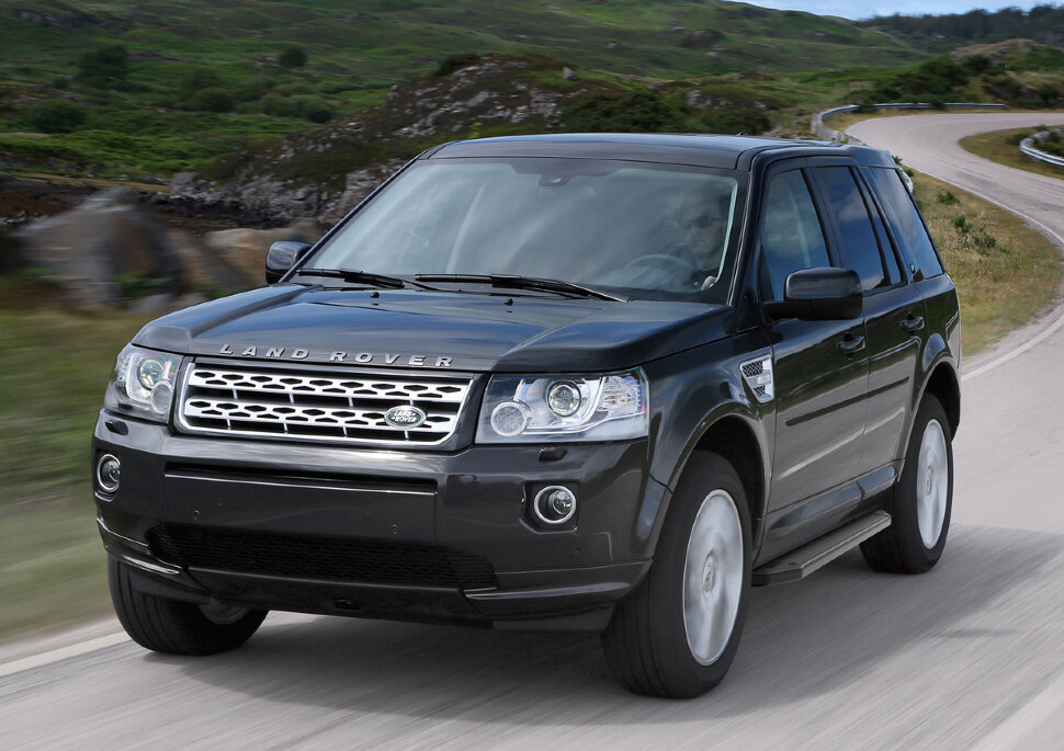 Пороги площадки (подножки) "Premium-Black" Rival для Land Rover Freelander II 2006-2014, 173 см, 2 шт., алюминий, A173ALB.3102.1 купить недорого