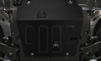 Защита картера и КПП АвтоБроня для Belgee X70 РКПП 4WD (V - 1.5 гибрид) 2024-н.в., сталь 1.5 мм, с крепежом, штампованная, 111.01926.1