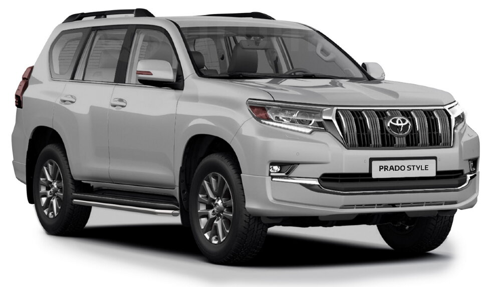 Защита штатных порогов d42 Rival для Toyota Land Cruiser Prado 150 2009-2017, нерж. сталь, 2 шт., R.5704.016 купить недорого