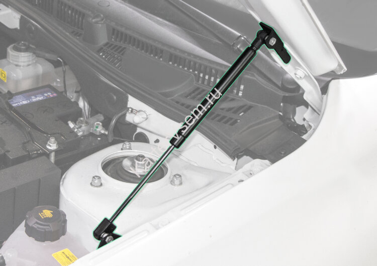 Газовые упоры капота Pneumatic для Datsun on-DO 2014-2020, 2 шт., KU-LD-GR00-02
