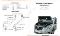 Газовые упоры капота АвтоУпор для Ravon R2 2016-2020, 2 шт., URAR2011