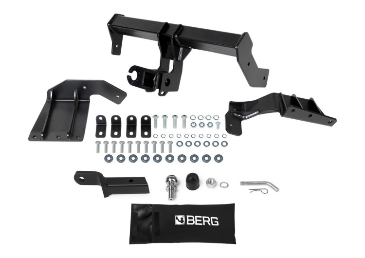 Фаркоп под квадрат Berg для Peugeot 4007 2008-2012, шар E, 1500/75 кг, F.4012.001