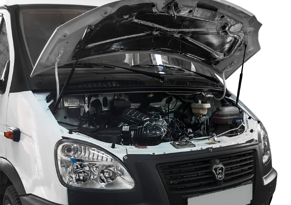 Газовые упоры капота АвтоУпор для ГАЗ ГАЗель Бизнес 2010-н.в., 2 шт., UGABIZ011