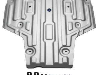 Защита КПП Rival для Audi A4 B9 рестайлинг 2019-н.в., штампованная, алюминий 3 мм, с крепежом, 333.0335.1