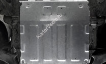 Защита картера и КПП Rival для Jac S7 2020-н.в., алюминий 3 мм, с крепежом, штампованная, 333.9203.1