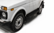 Пороги-площадки Lada (ВАЗ) Niva Legend 2121 I поколение 2021-н.в. Black Rival, арт. F128ALB.6004.1