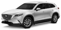 Пороги площадки (подножки) "Premium" Rival для Mazda CX-9 II 2016-н.в., 193 см, 2 шт., алюминий, A193ALP.3803.2