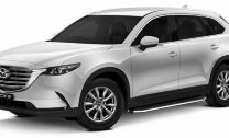 Пороги площадки (подножки) "Premium" Rival для Mazda CX-9 II 2016-н.в., 193 см, 2 шт., алюминий, A193ALP.3803.2 купить недорого