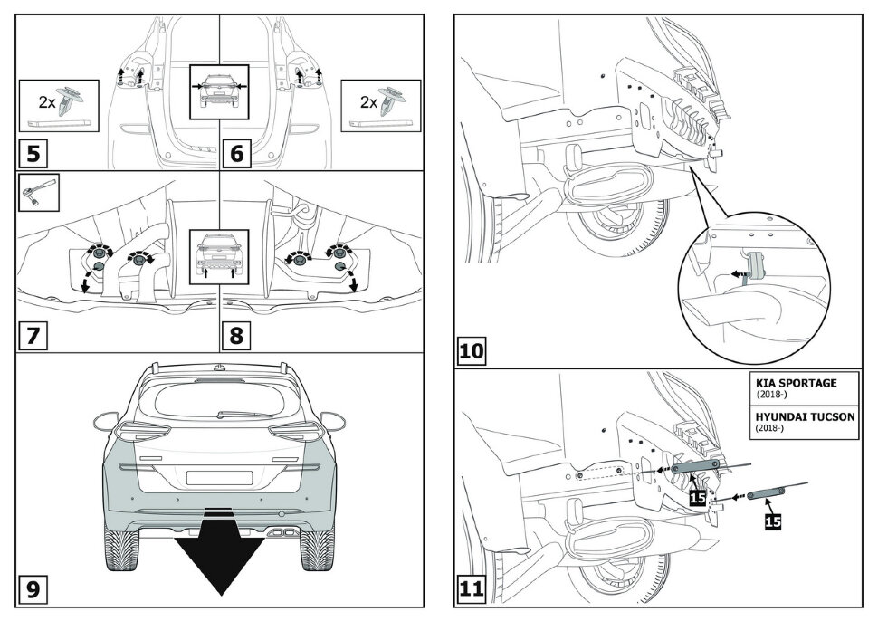 Фаркоп Kia Sportage шар A (ТСУ) арт. F.2801.001