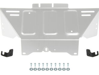 Защита картера Rival для ВАЗ 2131 (4x4) 1993-2021, штампованная, алюминий 3 мм, с крепежом, 333.6040.1