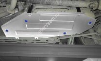 Защита топливного бака Rival для Lexus LX 450d/570 рестайлинг 2015-н.в., штампованная, алюминий 6 мм, с крепежом, 2333.9515.1.6