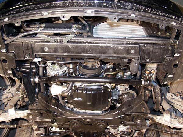 Защита картера Nissan 350 Z двигатель 3,5  (2003-2008)  арт: 15.0809
