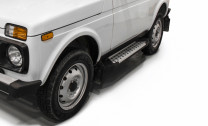 Пороги-площадки Lada (ВАЗ) Niva Legend 2121 I поколение 2021-н.в. Bmw-Style круг Rival, арт. D128AL.6004.1