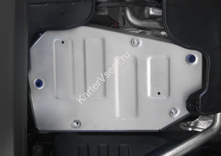 Защита топливного бака Rival для Volkswagen Tiguan II FWD 2016-2020, штампованная, алюминий 3 мм, с крепежом, 333.5121.1