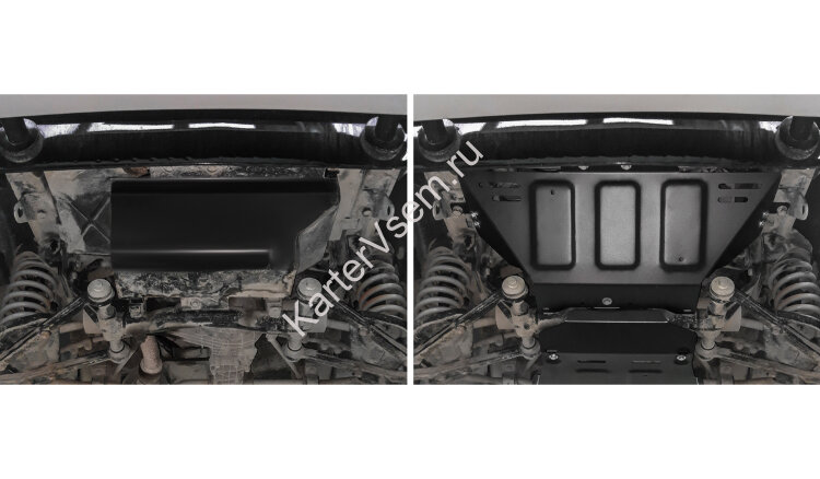 Защита картера АвтоБроня для Lada Niva Legend 2131 2021-н.в., штампованная, сталь 3 мм, с крепежом, 222.06040.1