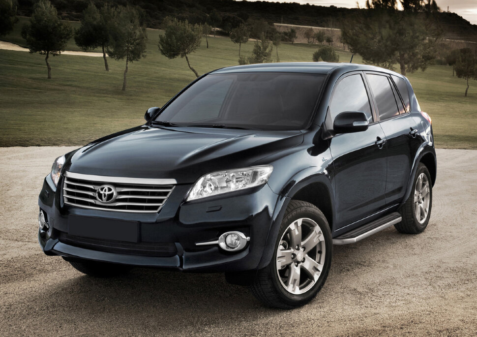 Пороги площадки (подножки) "Premium" Rival для Toyota RAV4 XA30 2005-2013, 160 см, 2 шт., алюминий, A160ALP.5702.1 купить недорого