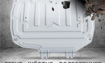 Защита картера и КПП Rival (увеличенная) для Jaecoo J7 (V - все) 2023-н.в., алюминий 3 мм, с крепежом, штампованная, 333.0920.2