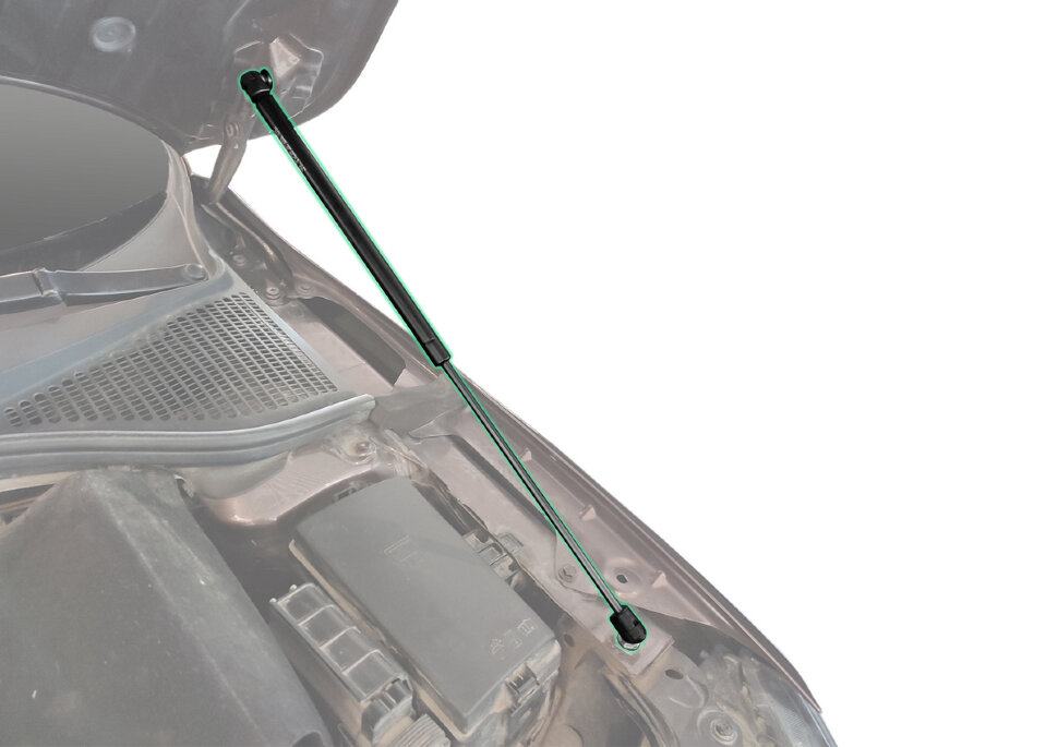 Газовые упоры капота Pneumatic для Skoda Octavia A7 2013-2020, 2 шт., KU-SK-OKIII-00
