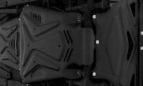 Защита картера, КПП и РК АвтоБроня для Lada (ВАЗ) Niva Legend 2121 2021-н.в., штампованная, сталь 3 мм, с крепежом, K222.06040.2