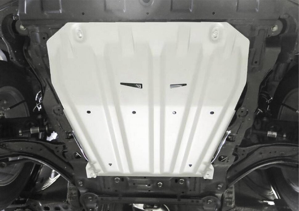 Защита картера и КПП Rival для Nissan X-Trail T31/32 2007-2018 2018-н.в., штампованная, алюминий 3 мм, с крепежом, 333.4158.1