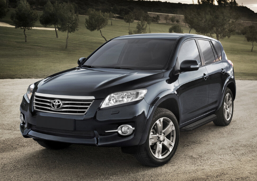 Пороги площадки (подножки) "Premium-Black" Rival для Toyota RAV4 XA30 (Long) 2005-2013, 173 см, 2 шт., алюминий, A173ALB.5702.1 купить недорого