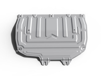 Защита картера и КПП Rival (увеличенная) для Xcite X-Cross 7 (V - 1.5) CVT FWD 2024-н.в., алюминий 3 мм, с крепежом, штампованная, 333.0920.2