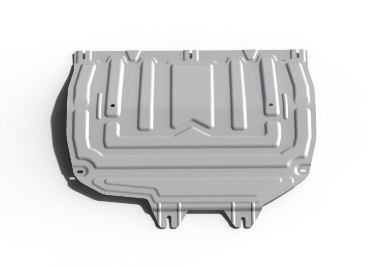 Защита картера и КПП Rival (увеличенная) для Xcite X-Cross 7 (V - 1.5) CVT FWD 2024-н.в., алюминий 3 мм, с крепежом, штампованная, 333.0920.2