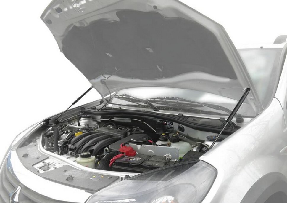 Газовые упоры капота АвтоУпор для Renault Sandero I 2009-2014, 2 шт., URESAN/STW011