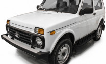 Пороги-площадки Lada (ВАЗ) Niva Legend 2121 I поколение 2021-н.в. Premium-Black Rival, арт. A128ALB.6004.1