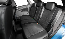 Авточехлы Rival Строчка (зад. спинка 40/60) для сидений Ford Focus II седан, хэтчбек, универсал (Ghia) 2005-2011/Kuga I (Trend) 2008-2013, эко-кожа, черные, SC.1804.1