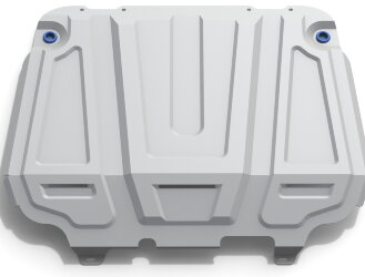Защита картера и КПП Rival (увеличенная) для Mitsubishi Outlander XL 2005-2012, штампованная, алюминий 3 мм, с крепежом, 333.4016.3