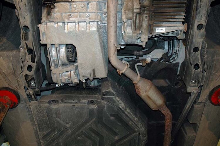 Защита картера и КПП Mercedes Benz A-Klasse двигатель 1,6; 1,9; 1,7D  (2001-2005)  арт: 13.0075