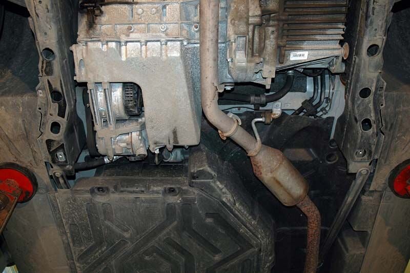 Защита картера и КПП Mercedes Benz A-Klasse двигатель 1,6; 1,9; 1,7D  (2001-2005)  арт: 13.0075