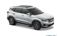 Пороги на автомобиль (подножки) "Bmw-Style круг" Rival для Kia Soul III 2019-н.в., 180 см, 2 шт., алюминий, D180AL.2805.1