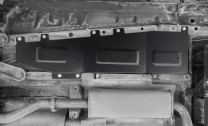 Защита тормозных магистралей АвтоБроня для Chery Tiggo 4 Pro (V - все) 2022-н.в., сталь 1.5 мм, с крепежом, штампованная, 111.00930.1
