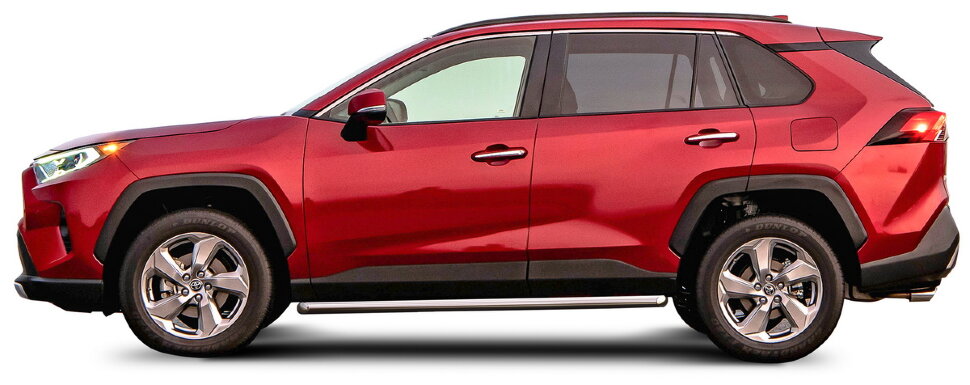 Защита порогов d57 Rival для Toyota RAV4 XA50 (кроме MTR Design) 2019-н.в., нерж. сталь, 2 шт., R.5725.004 купить недорого