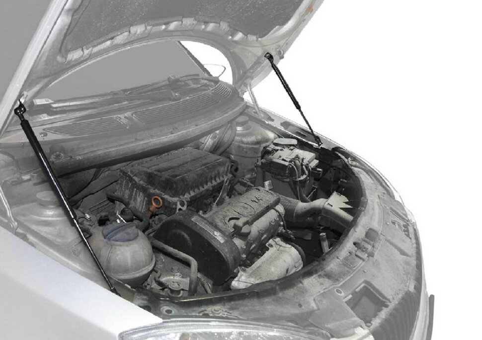 Газовые упоры капота АвтоУпор для Skoda Fabia II 2007-2014, 2 шт., USKFAB012
