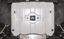 Защита радиатора и картера Rival для BMW X7 G07 (xDrive40i) 2018-н.в., штампованная, алюминий 3 мм, с крепежом, 333.0533.1