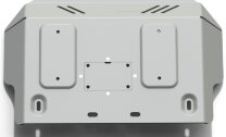 Защита картера Rival для Toyota Land Cruiser Prado 150 2009-2013 (устанавл-ся совместно с 2333.5783.1.6), штампованная, алюминий 6 мм, с крепежом, 2333.5784.1.6