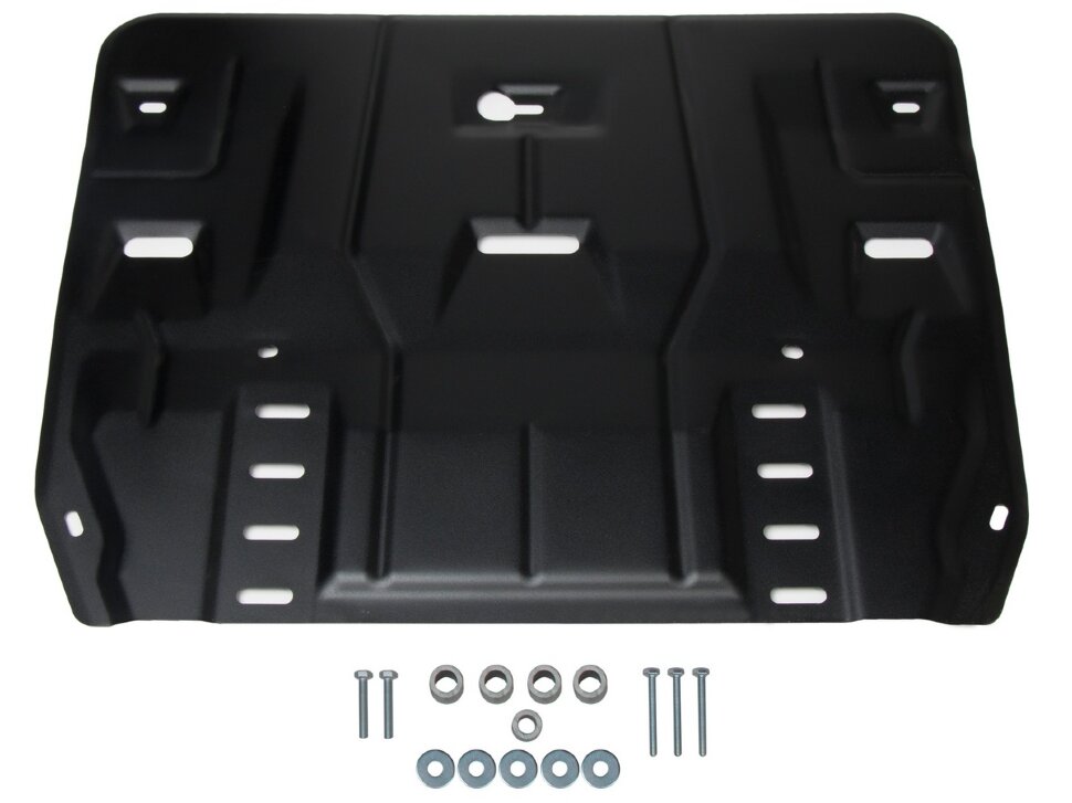 Защита картера и КПП АвтоБроня для Kia K5 2020-н.в., сталь 1.5 мм, с крепежом, штампованная, 111.02861.1