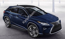 Пороги площадки (подножки) "Premium-Black" Rival для Lexus RX IV 2015-н.в., 180 см, 2 шт., алюминий, A180ALB.3203.1 купить недорого